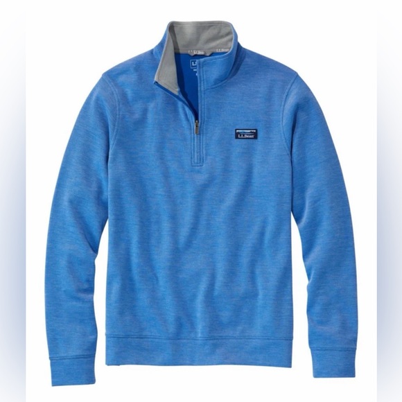 L.L. Bean Other - LL Bean Men's Comfort Stretch Pique Quarter Zip Pullover, Long-Sleeve med tall